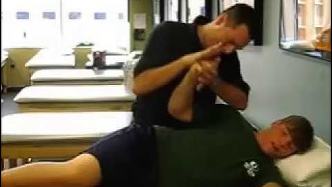 Sidelying External Rotation with Rhythmic stabilization