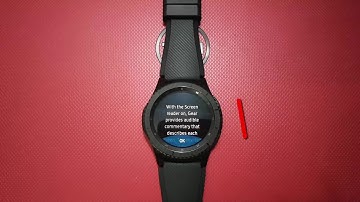 How to Enable or Disable Screen reader on Samsung Gear S3