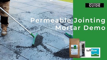 tuffflow - Fully SuDS Permeable Jointing Mortar Paving Demonstration