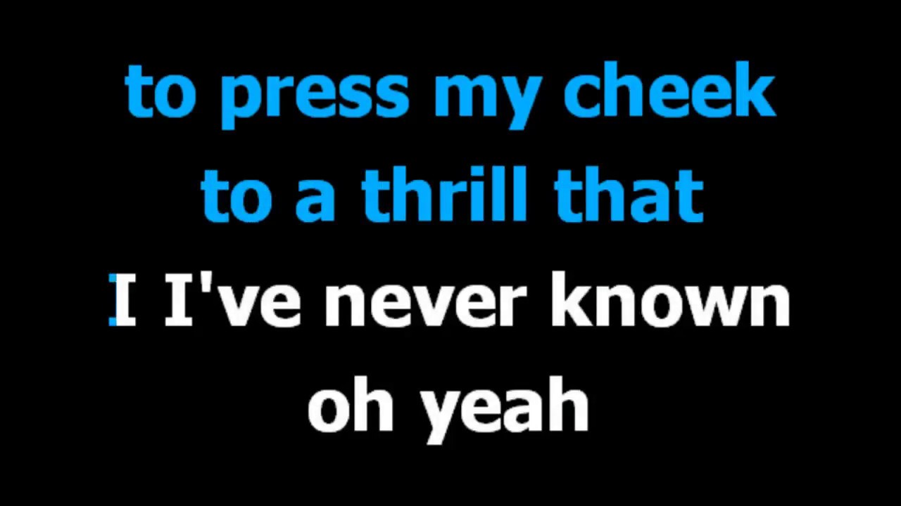 At last Celine Dion Karaoke Lyrics YouTube