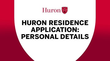 Huron Residence Application Tutorial 2025