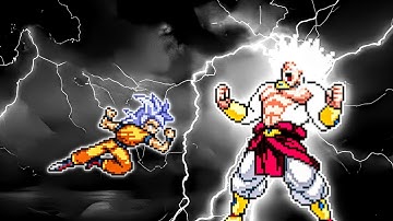 Goku Blizzard RN V2 OP (all form) (New) VS Limit Break Broly SSJ4 OP in Jump Force Mugen