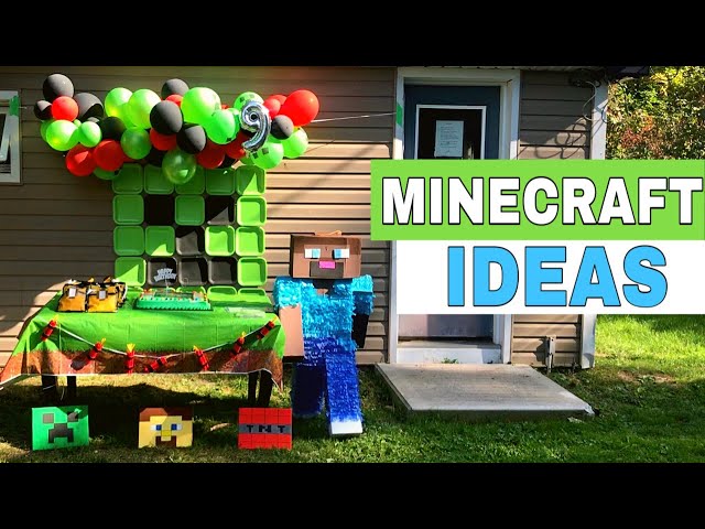 Ideas explicadas para decorar la fiesta temática de Minecraft✓