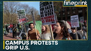 Israel-Hamas war: Anti-war protests rock US colleges | WION Fineprint | World News | WION