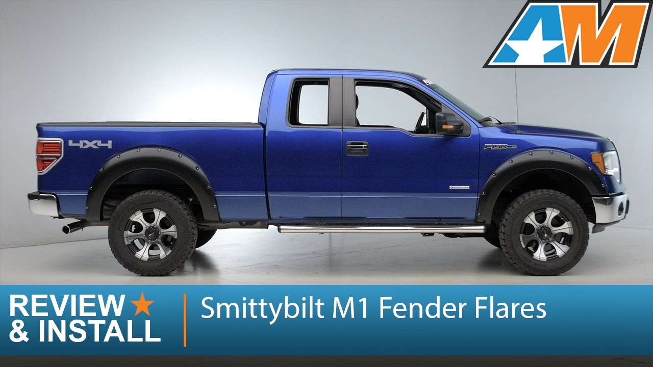 performance parts bmw 2009-2014 F-150 Smittybilt M1 Fender Flares - Black (Styleside, Excluding Raptor) Review & Install