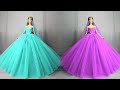 Gorgeous Barbie Doll Dresses | DIY Doll Makeover Transformations BARBIE DOLL HACKS