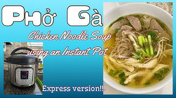 Phở Gà - Express Instant Pot Chicken Noodle Soup