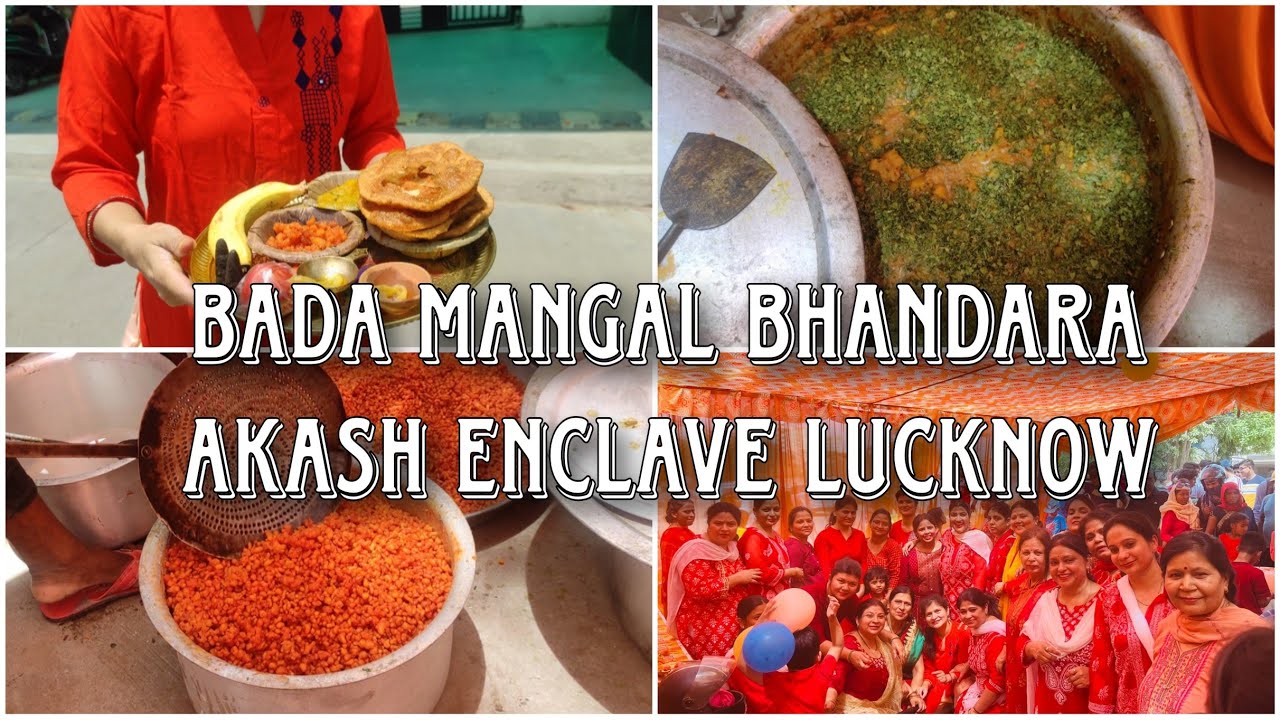 Bada Mangal Bhandara Lucknow, Akash Enclave women association YouTube