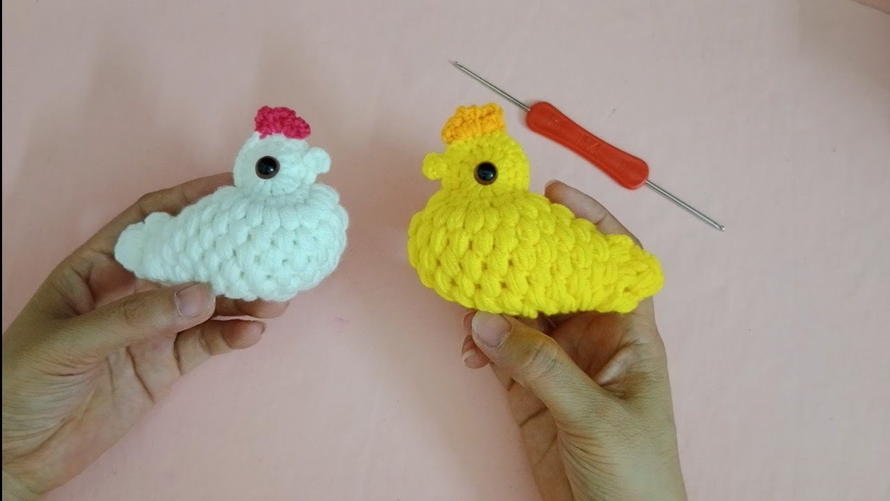 móc con gà bằng len - crochet a chicken - 닭을 뜨개질하다-Häkeln Sie ein Huhn- كروشيه دجاجة