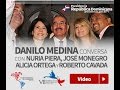 Video Danilo Medina conversando con Nuria Piera, Roberto Cavada y otros