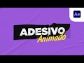 Como criar efeito de adesivo no After Effects
