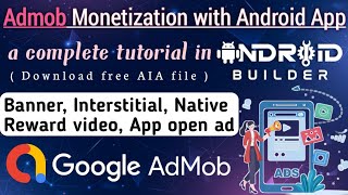 How to monetize app with Admob in android builder. How to create ad unit id in admob account Hindi.