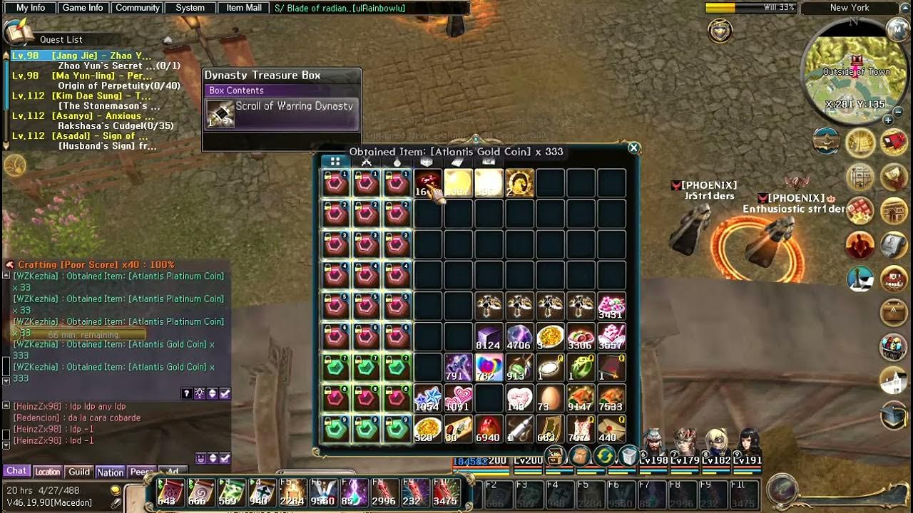 Opening box Dynasty Treasure Box Atlantica Online Valofe YouTube