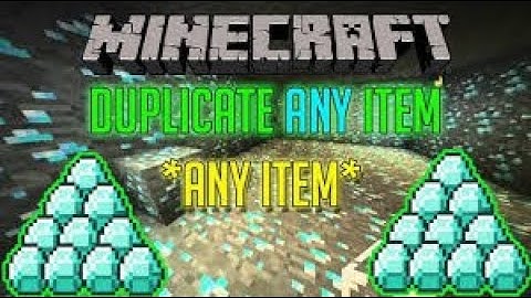 HOW TO DUPLICATE ANY ITEM IN MINECRAFT JAVA 1.16.4