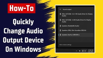 How To Quickly Change The Audio Output Device On Windows 10, 11