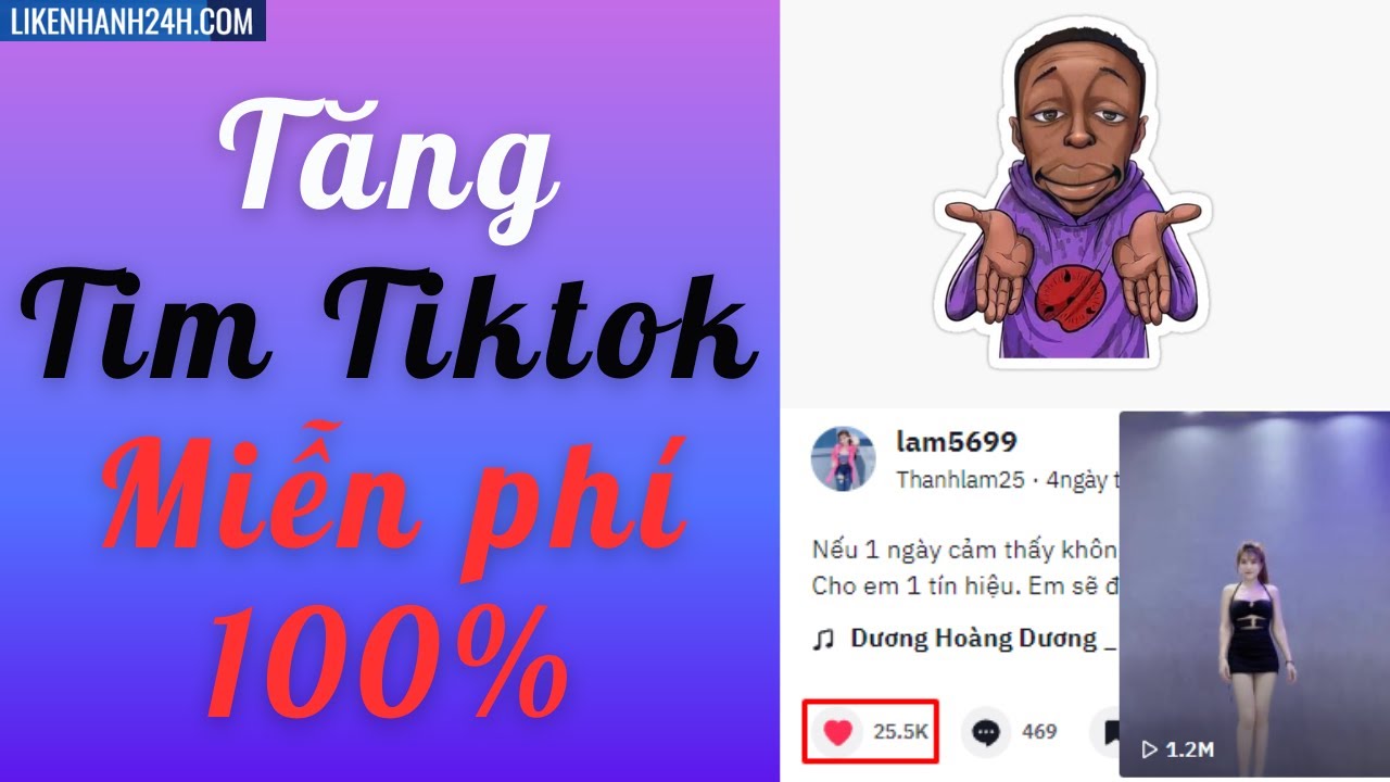 Web tăng tim tiktok miễn phí | Tăng tim tiktok miễn phí Uy Tín 100% ...