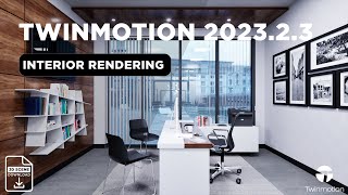 Real-time Rendering In Twinmotion 2023.2.3 For Small Office Spaces