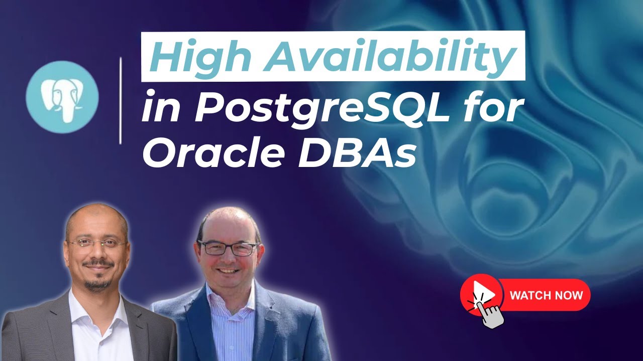High Availability in PostgreSQL for Oracle DBAs with Stormatics - YouTube