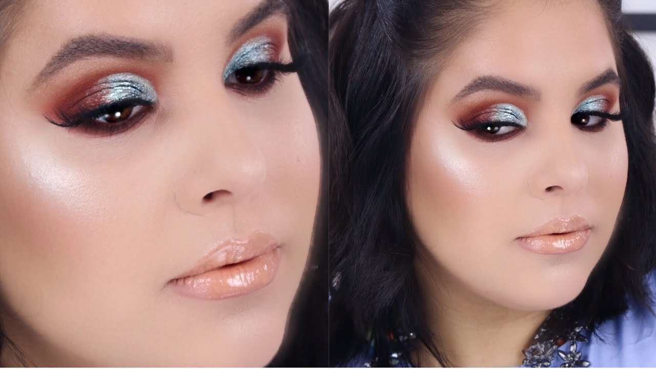 BLUE BROWN SMOKEY EYE ft. Natasha Denona Aeris Palette | Nelly Toledo