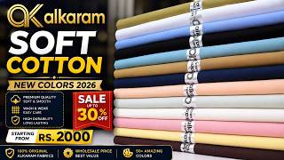 Alkaram Soft Cotton 2026 | New Colors Collection | Best Quality Fabric Pakistan screenshot 1