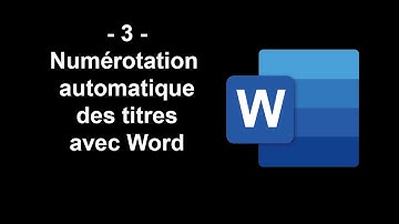 WORD : NUMEROTER chapitres et paragraphes AUTOMATIQUEMENT (par Mme Ruault-Djerrab)