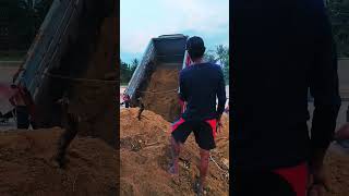 dump trucks at Gedung Thoriqoh
