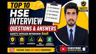 Top 10 HSE Interview Questions & Answers | Safety Officer Interview तैयारी | Get Hired Fast