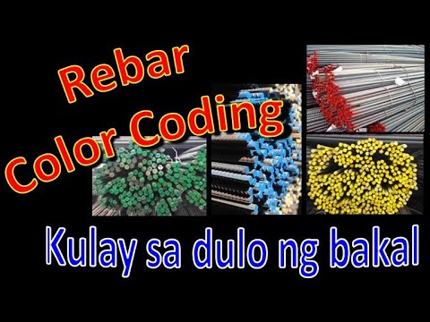 Rebar Color Coding - Kulay sa dulo ng Rebar