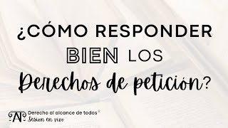 How to properly respond to petitions for rights?
