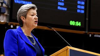 Ylva Johansson EU debates the Anti-Trafficking Directive. This is a European problem.