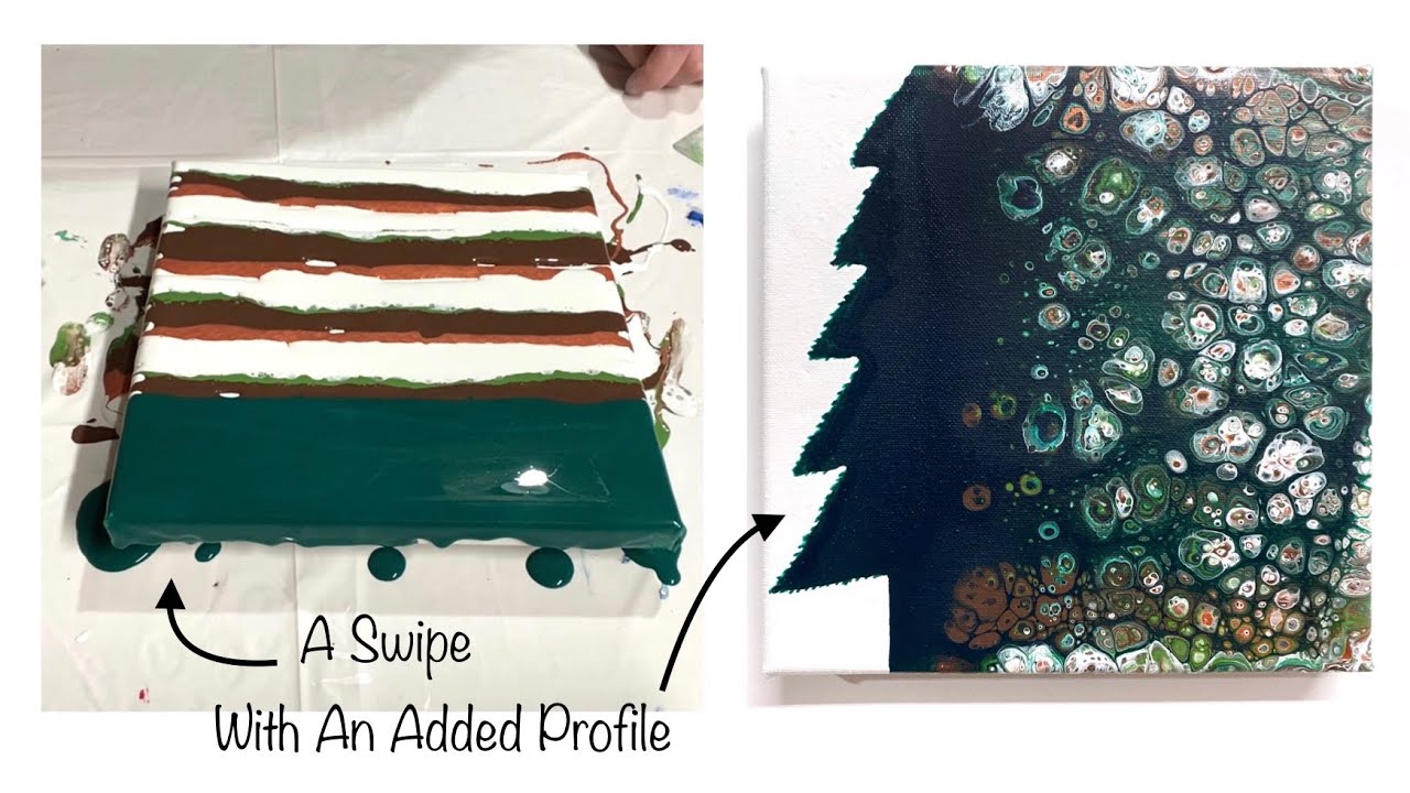 Making A Swipe With A Profile Shape! - Modifying Your Painting After It Dries