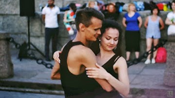 Zouk Open Air. Evgeniy and Julia. Zouk improvisation.