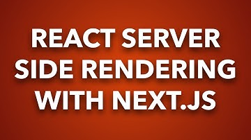 React Server Side Rendering with Next.js