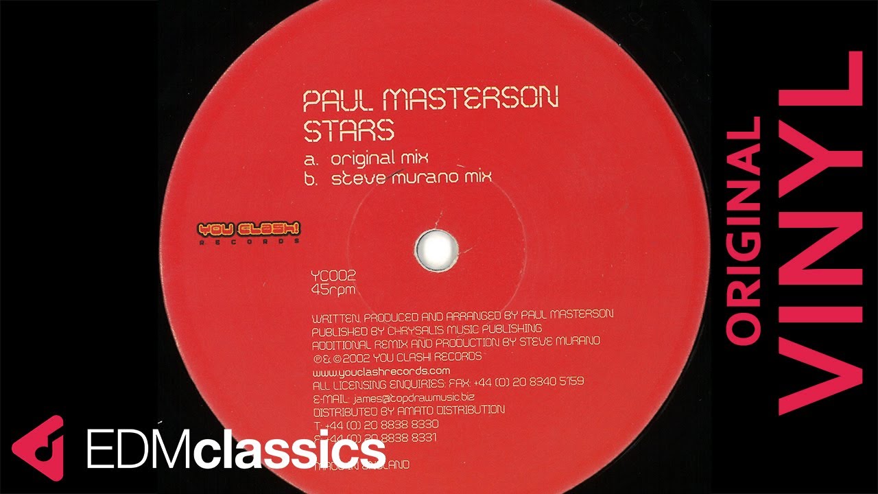 Paul Masterson Stars (Original Mix) (2002) VINYL YouTube