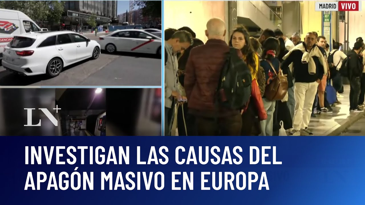 Apagón masivo en España, Portugal y partes de Francia; caos de transporte y personas sin luz