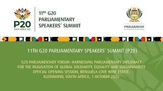 Download Lagu Official Opening of 11th G20 Parliamentary Speakers’ Summit (P20), 1 October 2025 MP3