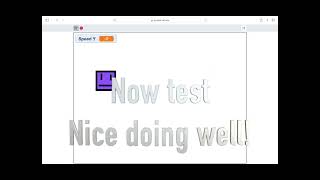 How to make smooth falling and ground collision in scratch