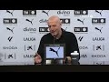 Rueda de prensa de Julián Calero tras el encuentro Valencia CF-Levante UD