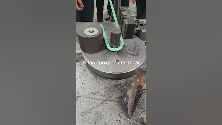 Yidao Epoxy coated rebar bend test