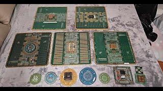 Rare Collection of Vintage Evaluation Test Probe Wafer Boards Profile