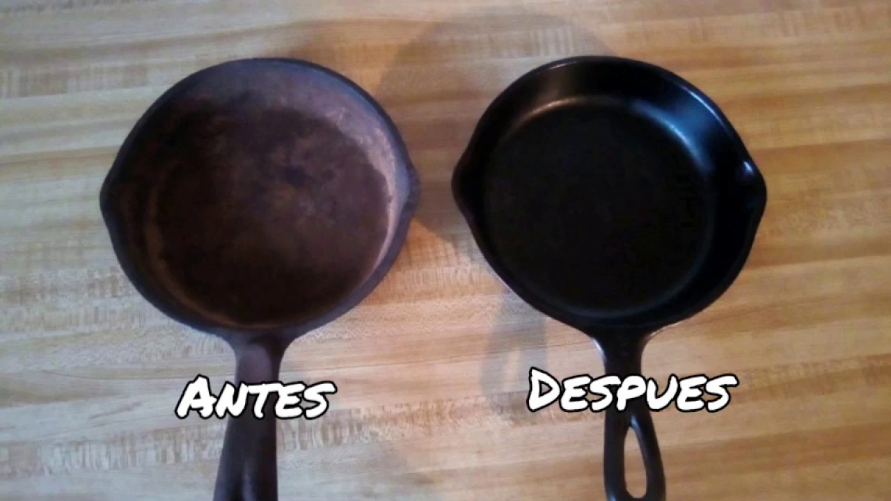 Rescatando Sartén de Hierro Fundido de 70 Años