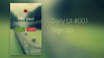 Daily UI #001 - Sign Up