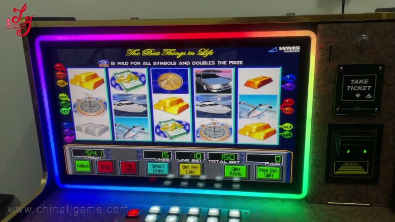 wms 550 life of luxury 27 inch Touch screen Wood Gaming