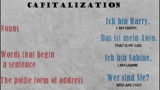 Rules Of Capitalization in German | Regeln für die Großschreibung und Kleinschreibung | Learn German