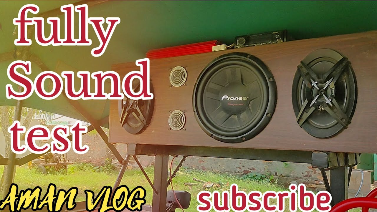 Tractor Music System Sound Test Pioneer Subwoofer Bass Test Video