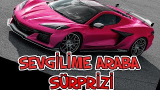 Sevgi̇li̇me Araba Sürpri̇zi̇ Corvette C8