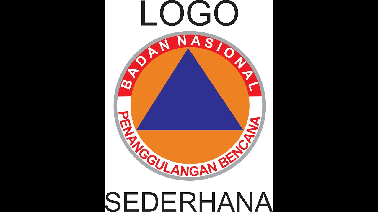  Cara  membuat  desain  Logo  BNPB untuk pemula eps22 YouTube