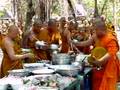 Buddhist monks meal