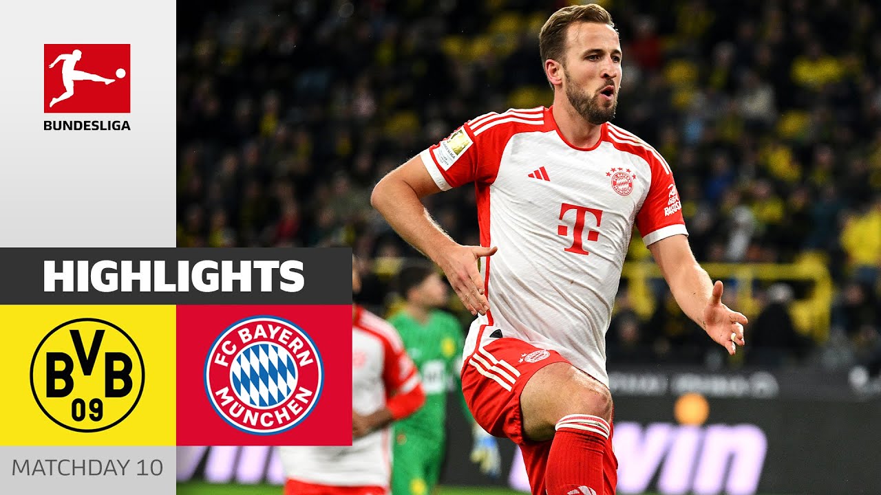 3x⚽ Harry Kane! | Borussia Dortmund - FC Bayern München 0-4 | Highlights | MD 10 – Bundesliga 23/24
