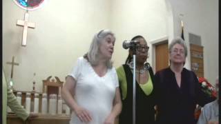 Cynthia Porcher at Brewer Memorial Service